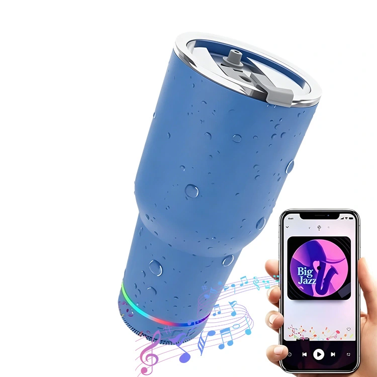 Water Bottle with Bluetooth Speaker